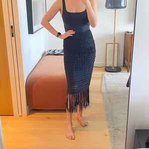 Knit Skirt / Dress in Black - Small